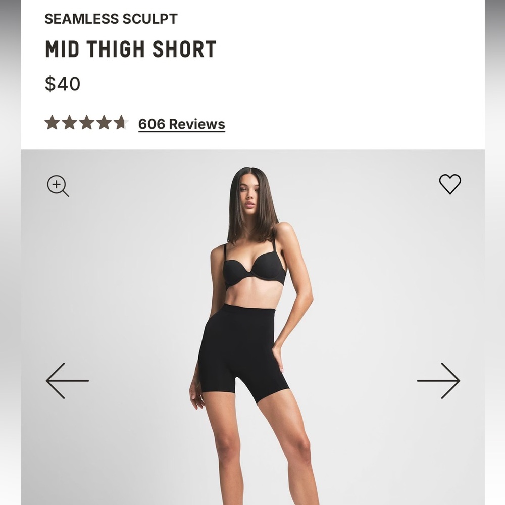 SKIMS mid thigh sculpting shorts